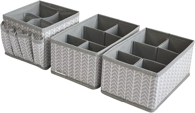 VERONLY Cosmetic Storage Bins Makeup Organizer, Adjustable Multifunction Storage Box Desk Drawer Divider for Makeup Brushes