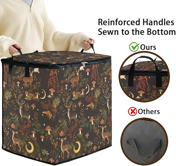 2pcs closet organizers and storage under bed,clothing blanket sweater sheet bedding comforter duvet quilt pillow toy storage bags with lids
