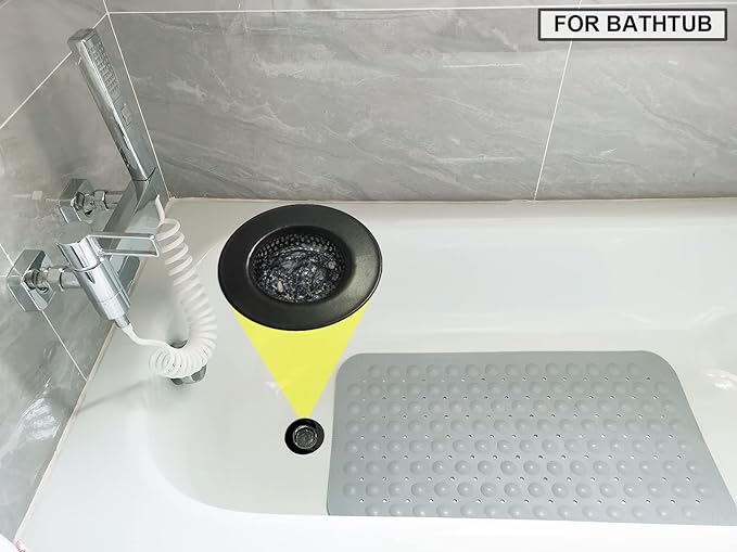 Seatery 1.75" Bathtub Drain Strainers, Shower Drain Hair Catchers, Stainless Steel Drain Filter Cover for Bathroom Laundry Floor Drain
