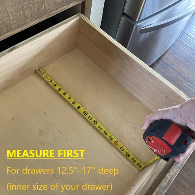 Fabsome Drawer Divider 6 Pack, Bamboo Dresser Organizers for Clothes Socks Underwear Baby Clothing