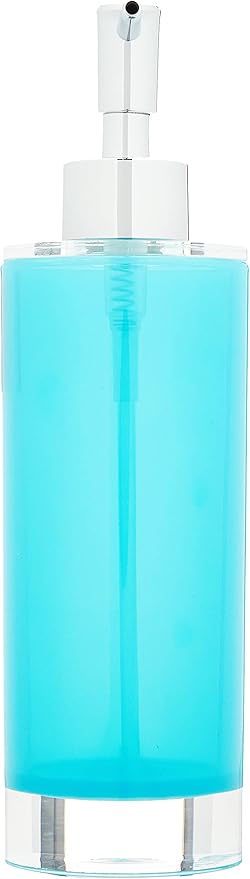 Excelsa Soap Dispenser, Polystyrol Blue, 6.5 x 6.5 x 22 cm