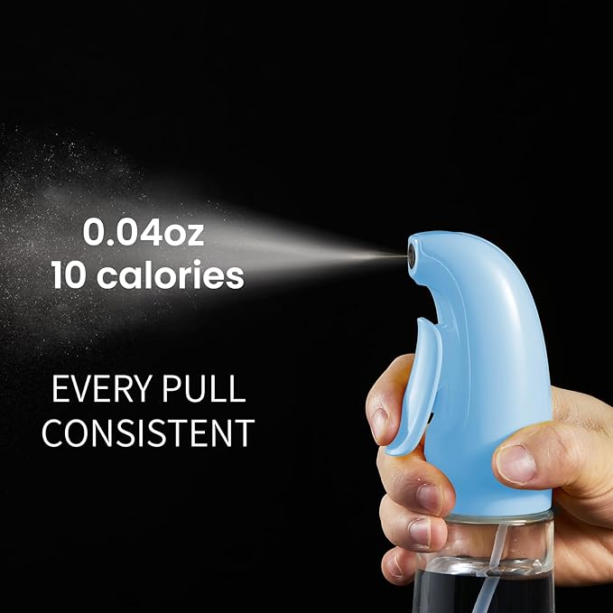 Oil Sprayer for Cooking, Olive Oil Sprayer Mister, Olive Oil Spray Bottle for Cooking, Salads, BBQs and More (Blue)