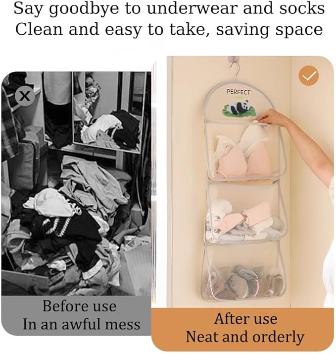 Multi Purpose Multi Layer Mesh Storage Hanging Bag