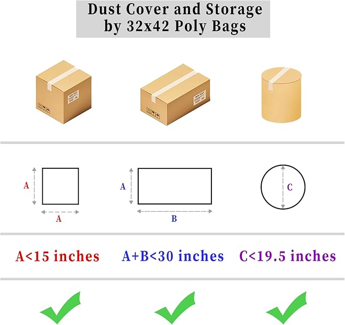 32x42 Inches Large Clear Plastic Storage Bags,Big Gaint Jumbo Huge Plastic Storage Bags for Blanket, Duvets, Pillows, Comforters and More 5 Pieces