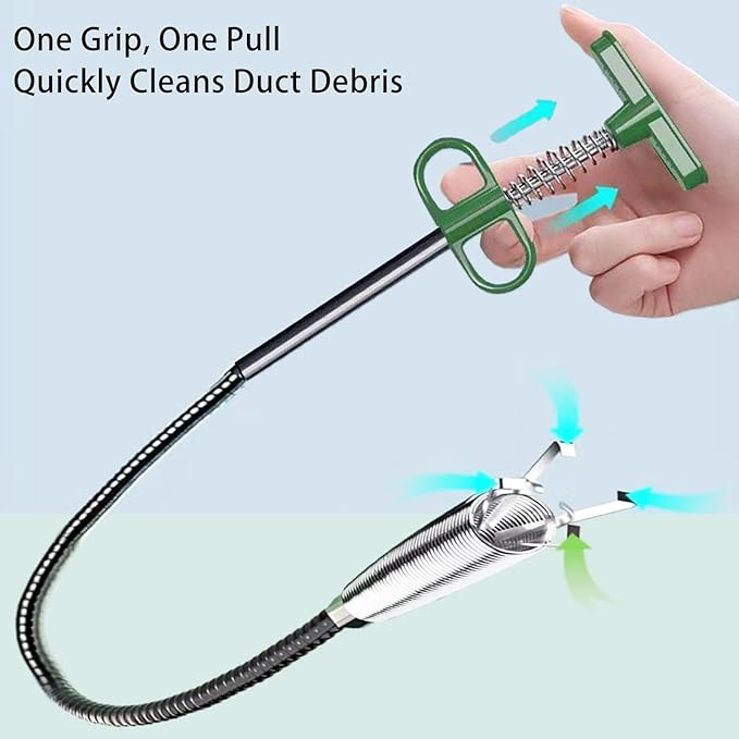 Upgrade Drain Snake Hair Drain Clog Remover，76 Inch Flexible Claw Grabber Tool for Home Sink, Bathroom Tub,Drain, Toilet, Tight Spaces Unclogger Tool