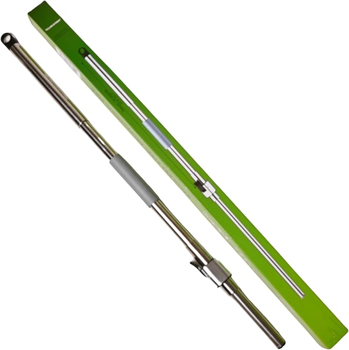 Stainless Steel Mop Handle 37" to 53" Long - Heavy Duty Spin Mop Replacement Stick - Commercial & Industrial Use Suitable for Home, Office, Hospitals, Hotels for Floor Cleaning