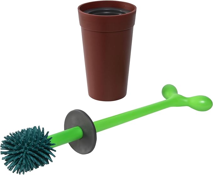 Alessi Merdolino Toilet Brush Aleesi ASG04 Merdolino Toilet Brush, Brown