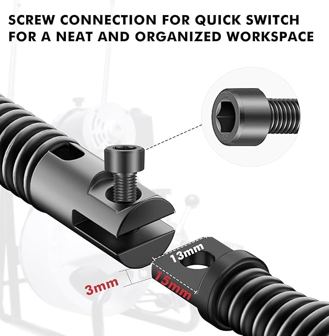 9+1 Heavy Duty Drain Snake Kit,6-Blade Grease Cutter + 8-Piece Clog Remover Set – Rustproof Manganese Steel & CNC Machined – Fits 3/8" to 3/4" Cables