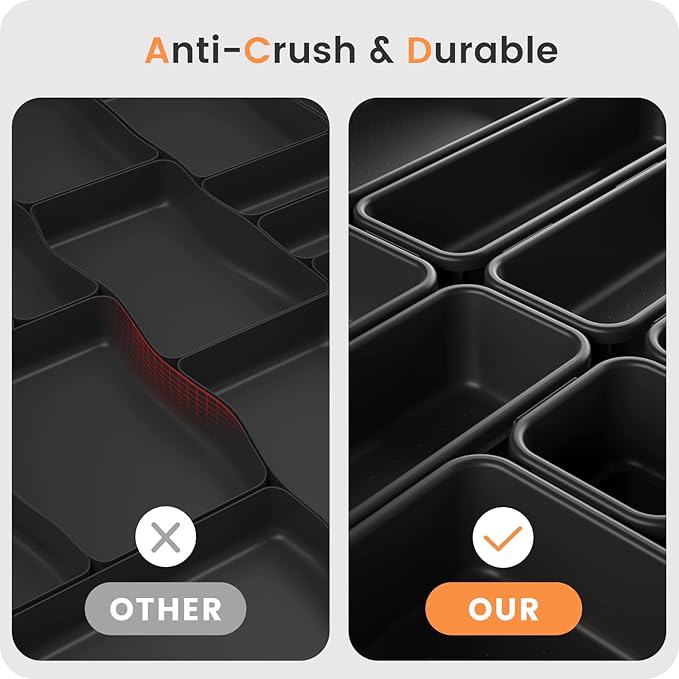 【Military Grade】A-LuGei Drawer Organizer,【𝟱𝗦𝗶𝘇𝗲】Makeup organizer,【Holds 177 Items】Bathroom Organizers and Storage,Organization and Storage