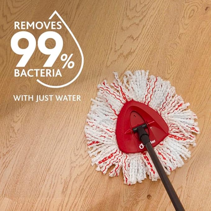 O-Cedar EasyWring Deep Clean Refill (1-Pack) | 40% More Cleaning Power | Microfiber Mop Refill Compatible with O-Cedar EasyWring Spin Mop & Bucket System