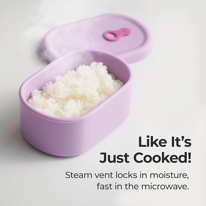 Premium Korean-Made Silicone Airtight Food Container with Steam Vent – BPA Free, Leakproof, Microwave & Freezer Safe Meal Prep. & Leftovers Storage