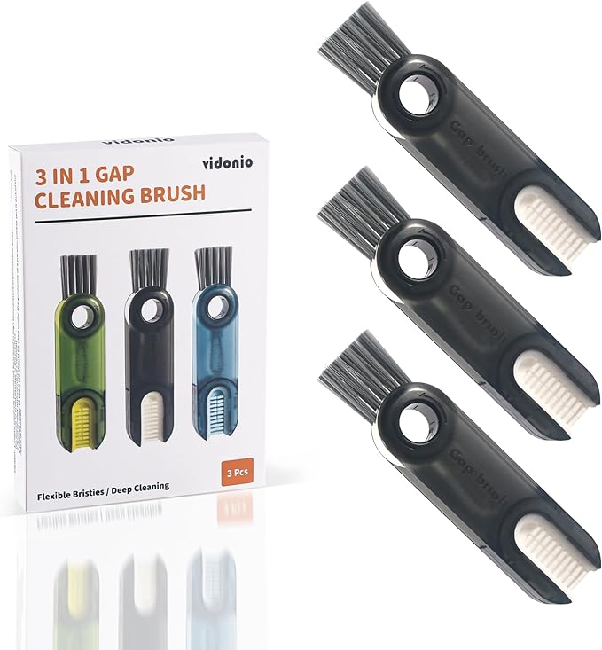 3 in 1 Cup Lid Gap Cleaning Brush Set, Multifunctional Insulation Bottle Cleaning Tools, Mutipurpose Tiny Silicone Cup Holder Cleaner