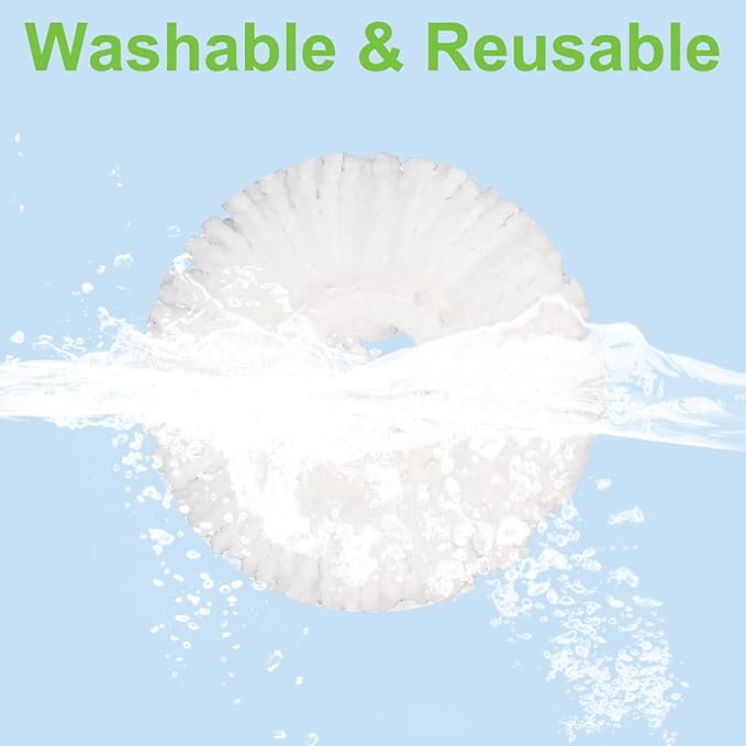 Mop Head for Hurricane Spin Mop Microfiber Mop Head Refills Round Mop Pads 6 Pack