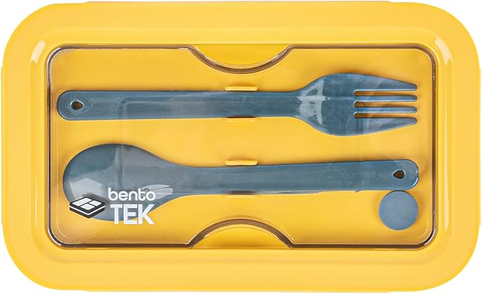 Restaurantware-Bento Tek 28.7 Ounce Bento Boxes, 10 Reusable Lunch Containers - With Fork And Spoon, Does Not Contain BPA