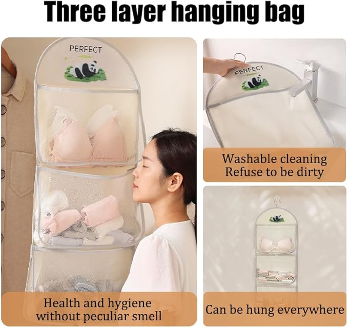Multi Purpose Multi Layer Mesh Storage Hanging Bag