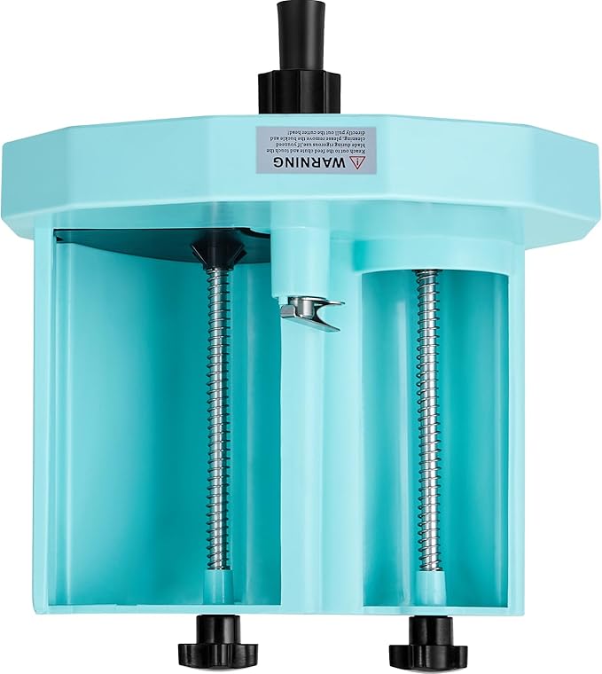 VEVOR Manual Vegetable Fruit Slicer, 0-0.5"/0-12mm Thickness Adjustable Commercial Slicer Machine, Double Feed Ports, Stainless Steel Blade Food Cutter Slicing Machine for Cucumber, Lemon, Tomato