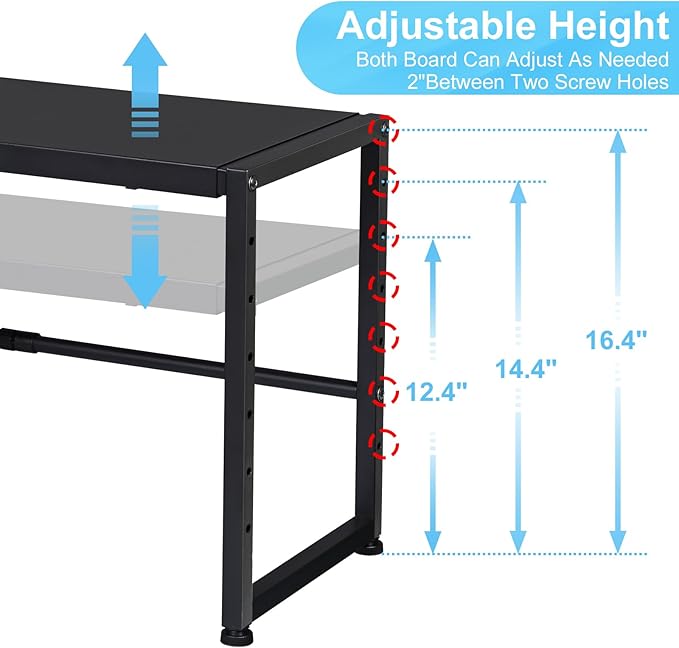44.3 Inches Expandable Metal Storage Shelves