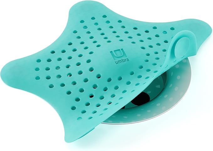 Umbra Starfish Drain Cover/Hair Catcher, Surf Blue