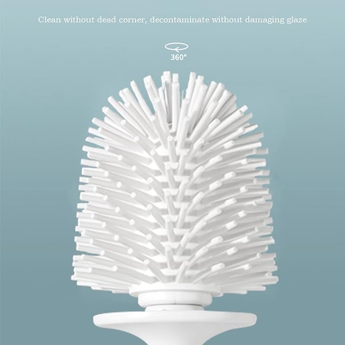 Floor-Standing Toilet Brush Set Toilet Bowl Brush for Bathroom with Holder Hanging Rope Toilets Cleaner Brush Toiletd Scrub Brushs Cleaning Tools Cleaning Supplies Bathroom Accessories