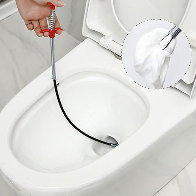 Flexible Grabber Claw Pick Up Reacher Tool 4 Claws Bendable Hose Pickup Reaching Assist Tool for Litter Pick, Home Sink Drains Toilet Trash Hair Clog Sink Snake Remover Tool (36 Inch)