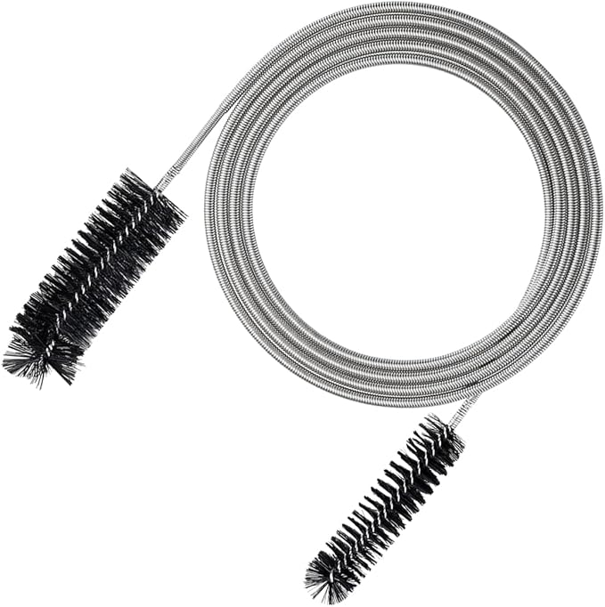 78 Inch Flexible Long Drain Brush, Nylon Stainless Steel Cleaner Tool, Feeding Tube Cleaning Brush, Drain Hole Cleaner