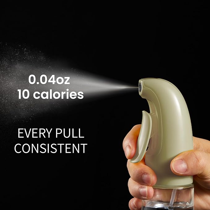 Oil Sprayer for Cooking, Olive Oil Sprayer Mister, Olive Oil Spray Bottle for Cooking, Salads, BBQs and More (Green)