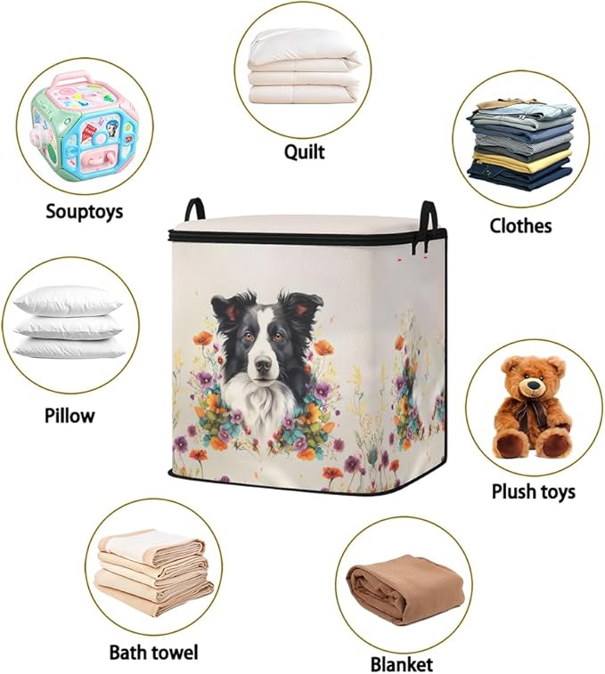 2pcs closet organizers and storage under bed,clothing blanket sweater sheet bedding comforter duvet quilt pillow toy storage bags with lids
