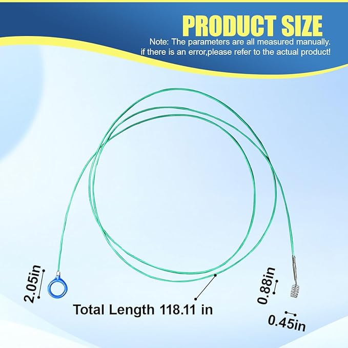 YoRise Car Sunroof Drain Cleaning Tool, 118 Inch Slim & Long Tube Cleaning Brush, No-Scratch Automotive Windshield Wiper Drain Hole Cleaner Brush
