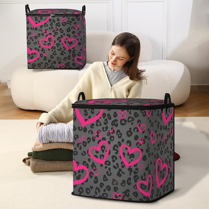 2pcs closet organizers and storage under bed,clothing blanket sweater sheet bedding comforter duvet quilt pillow toy storage bags with lids