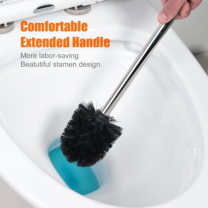 Ibergrif Bathroom Brushes, Stainless Steel, Silver, One Size