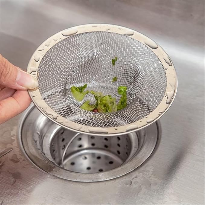 8PCS Heavy Duty Stainless Steel Sink Strainer,Sink Basket Set, Fits Most Kitchen Sinks, Bathroom Sinks,Shower Drains，2 pc 4.33''，3.54''，2.75''，2.12''