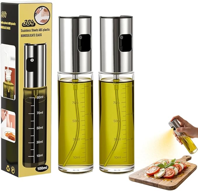 ZiTour Oil Sprayer for Cooking, 2026 New Olive Oil Sprayer, Portable Glass Oil Sprayer Bottle for Kitchen, Upgraded Air Fryer Oil Sprayer for Roasting, Refillable Oil Mister for Home Chef (1)