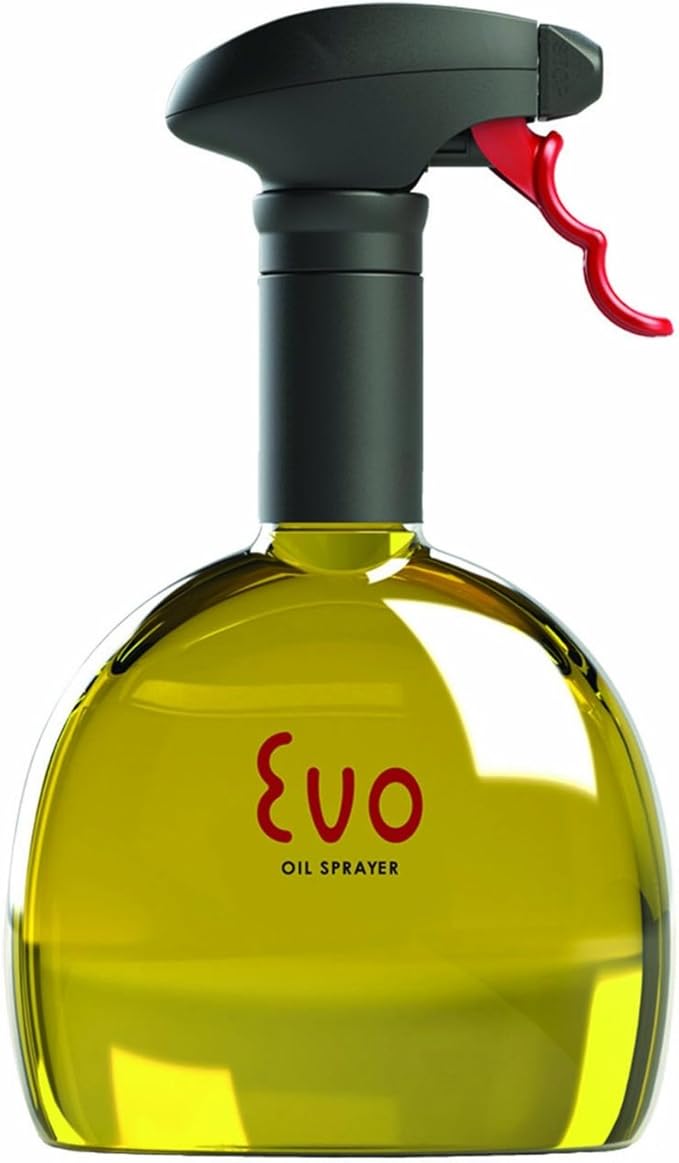Evo Oil Sprayer 8110/2 Evo Sprayer Bottle, Non-Aerosol for Olive Cooking Oils, 18-ounce Capacity, Set of 2, 18 oz, Yellow