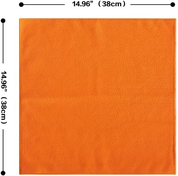 8 Pack Cleaning Cloths, Reusable Microfiber Cloth, Nanoscale Cleaning Cloth Lint Free Cloth Easy Clean Mixed [Blue+Orange]