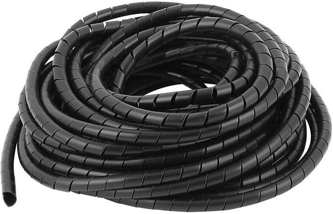 Spiral Cable Wrap - 45 Ft 1/4" Spiral Wire Wrap Cord Covers Bundle Sleeve Hose for Computer Electrical Wire Organizer (1/4 Inch-45Ft)