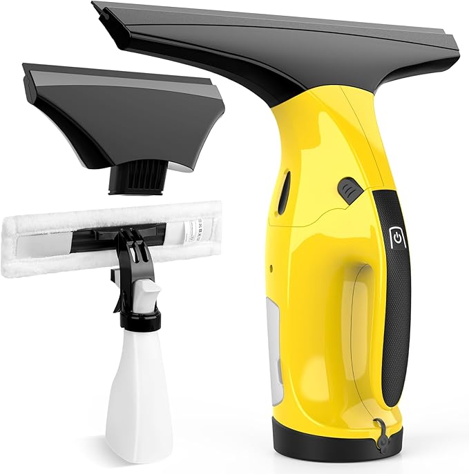 Rechargeable Window Vac, Electric Window Vacuum Squeegee, with 11 in. and 6.7 in. Squeegee Blades
