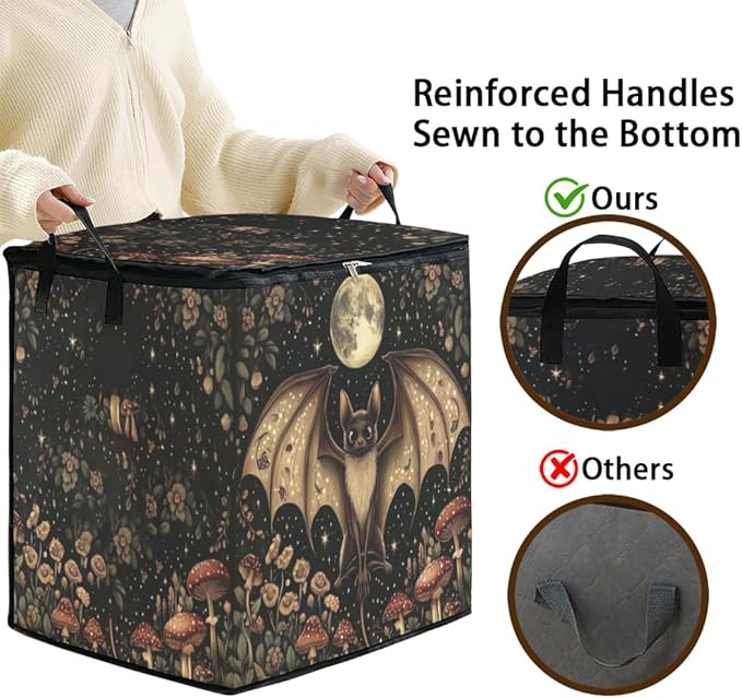 2pcs closet organizers and storage under bed,clothing blanket sweater sheet bedding comforter duvet quilt pillow toy storage bags with lids