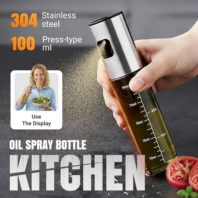 ZiTour Oil Sprayer for Cooking, 2026 New Olive Oil Sprayer, Portable Glass Oil Sprayer Bottle for Kitchen, Upgraded Air Fryer Oil Sprayer for Roasting, Refillable Oil Mister for Home Chef (1)