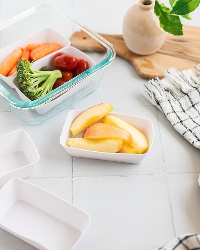 The Silicone Kitchen Silicone Individual Mini Loaf Pans - Reusable, Non-Toxic, BPA Free, Dishwasher Safe, Bento Box Accessories (12 Pack, White)