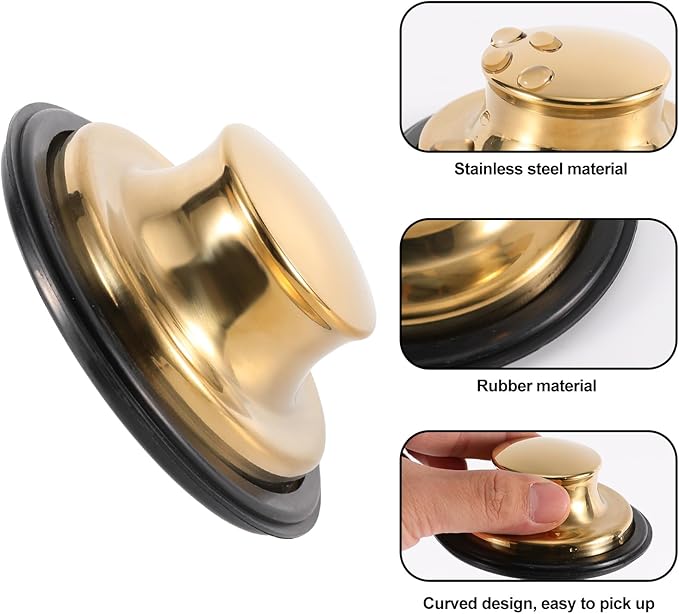 RQYEKDO Kitchen Sink Strainers Sink Stopper Kits, Stainless Steel Sink Drain Strainer Set