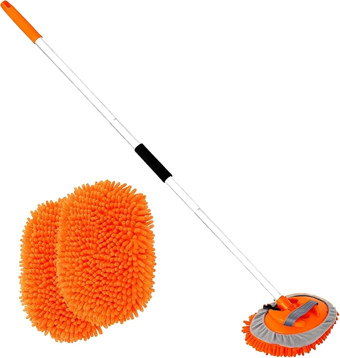 62" Car Wash Brush with Long Handle Car Cleaning Brush Kit Car Cleaning Supplies Kit Car Washing Duster Tools Accessories