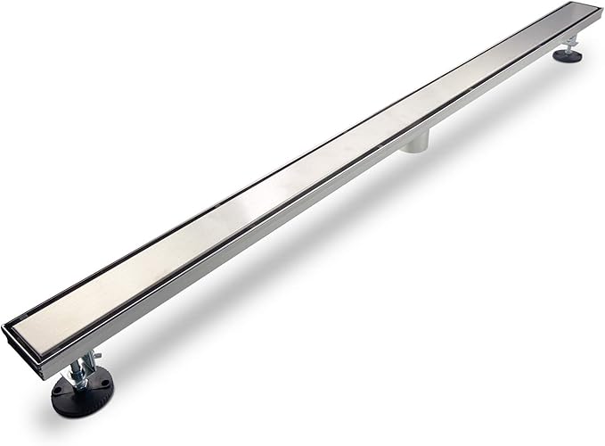 SaniteModar Linear Shower Drain, Linear Drain 60 inch with 2 in 1 Tile Insert & Flat Panels