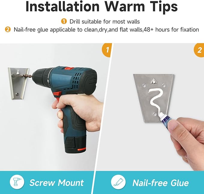 AIKE Nail-Free Glue Wall Mount Stainless Steel Soap Dispenser, 37oz for Commercial Brushed Stianless Steel Finish,Model AK1003