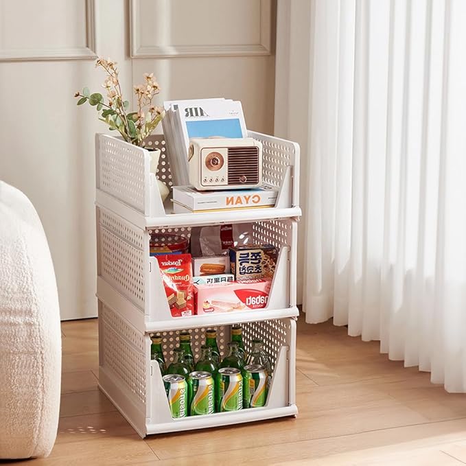 Yazi 5XL Stackable Plastic Storage Basket