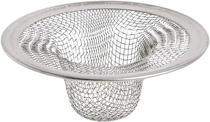 Danco 88820 2 in. Mesh Bathroom Lavatory Sink Strainer, Stainless Steel