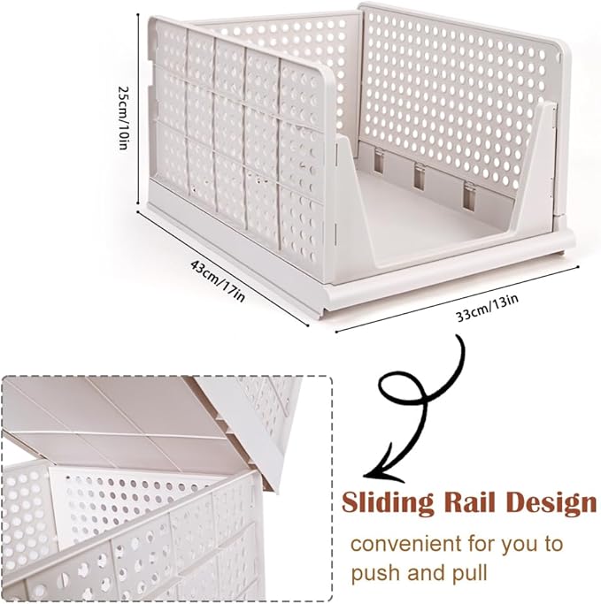 Yazi 5XL Stackable Plastic Storage Basket