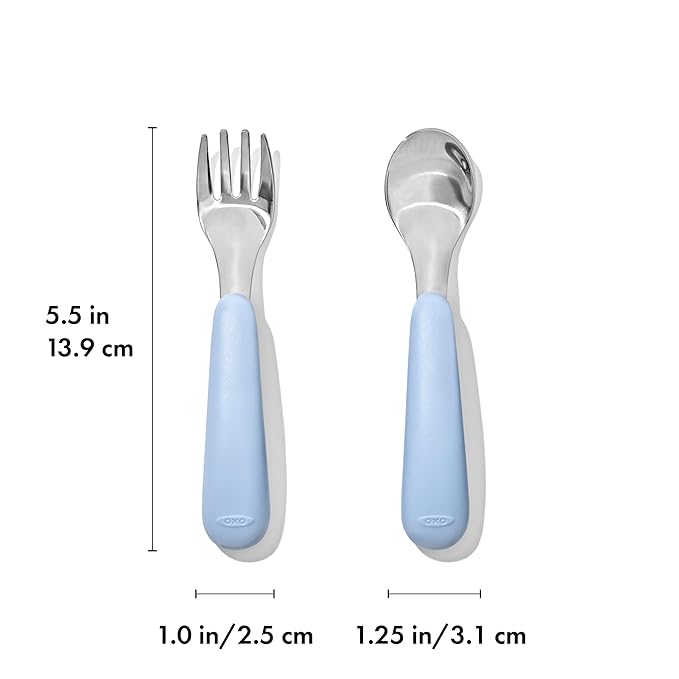 OXO Tot Fork and Spoon Set - Dusk