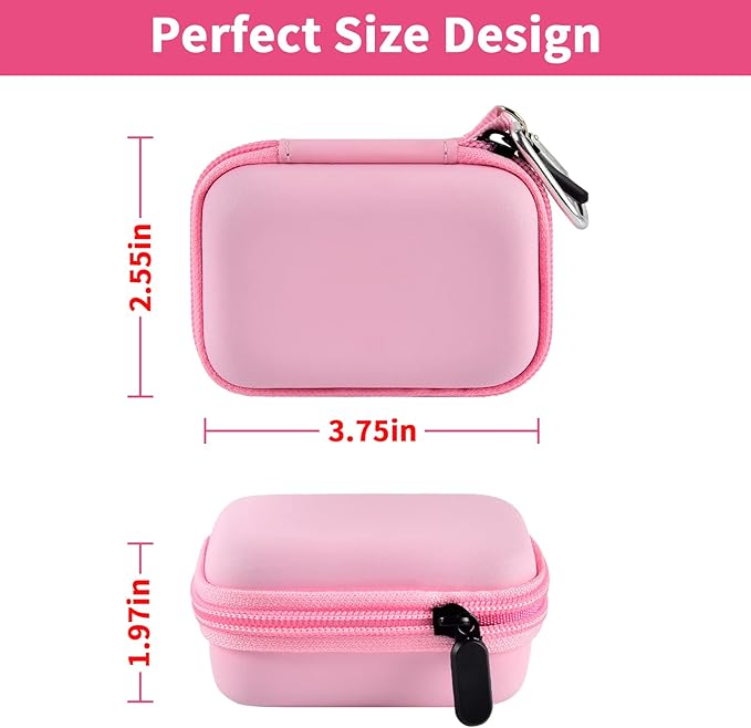 Portable Charger Power Bank Case for Swyop/for Feob/for Charmast/for JEJILL/for LanLuk/for VEGER/for iWALK/for Taegila/for Kuulaa and More Small Charging Battery Pack - Bag Only (Pink)
