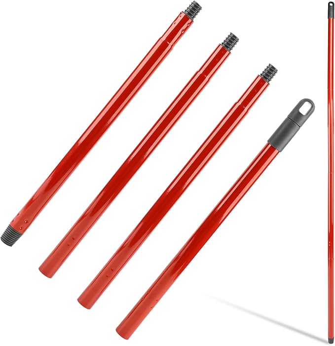 iayokocc Mop Handle Replacement Accessories for Vileda Spin Turbo/Turbo Smart/EasyWring Mop,4-Section Adjustable 28.5" to 54.5" Mops Pole,Easy Installation, Only Mops Handle are Included