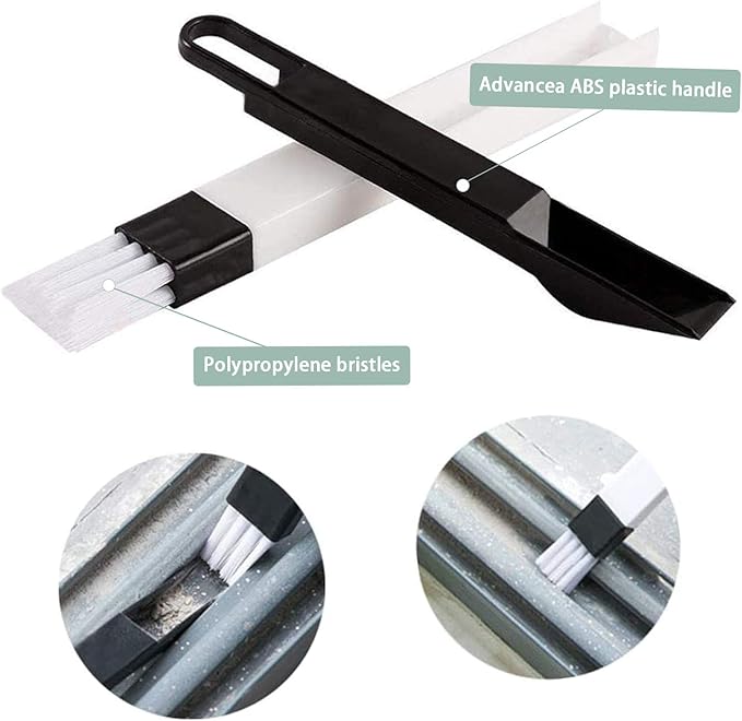 8 Pcs Hand-held Groove Gap Cleaning Tools,Door Window Track Cleaning Tools Groove Corner Crevice Cleaning Brushes for Sliding Door/Tile